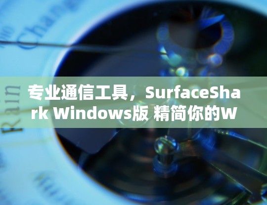 专业通信工具,SurfaceShark Windows版 精简你的Wi-Fi和移动数据连接
