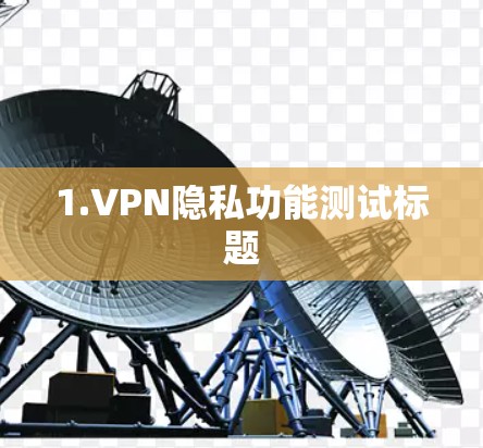 1.VPN隐私功能测试标题 1.VPN隐私功能测试标题