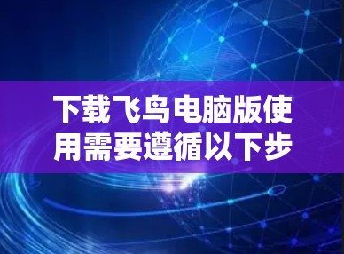 下载飞鸟电脑版使用需要遵循以下步骤和注意事项