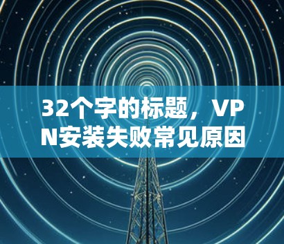 32个字的标题,VPN安装失败常见原因及解决方法