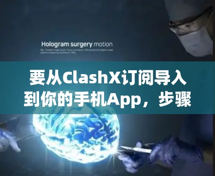 要从ClashX订阅导入到你的手机App,步骤如下